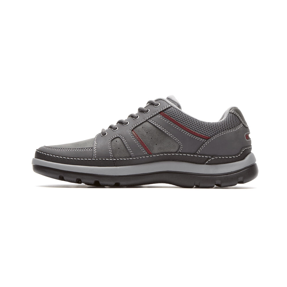 Rockport Mens Sneakers Dark Grey - Get Your Kicks Mudguard Blucher - UK 295-DWQKCV